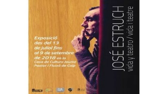La Casa de Cultura de Calp acoge la exposición itinerante del Instituto Gil-Albert sobre la figura del dramaturgo José Estruch