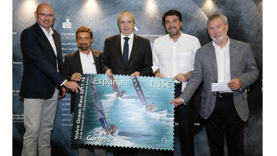 Alacant promociona la VOLVO OCEAN RACE amb un segell emès per Correus