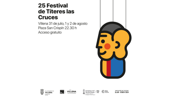 Huí dimarts 31 de juliol dóna començament la 25 edició del Festival de «Titelles de las Cruces» de Villena