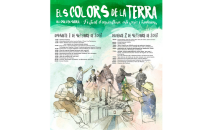 Callosa d’en Sarrià celebra el pròxim 1 i 2 de setembre el seu festival d’agricultura, artesania i tradicions «Els Colors de la Terra»