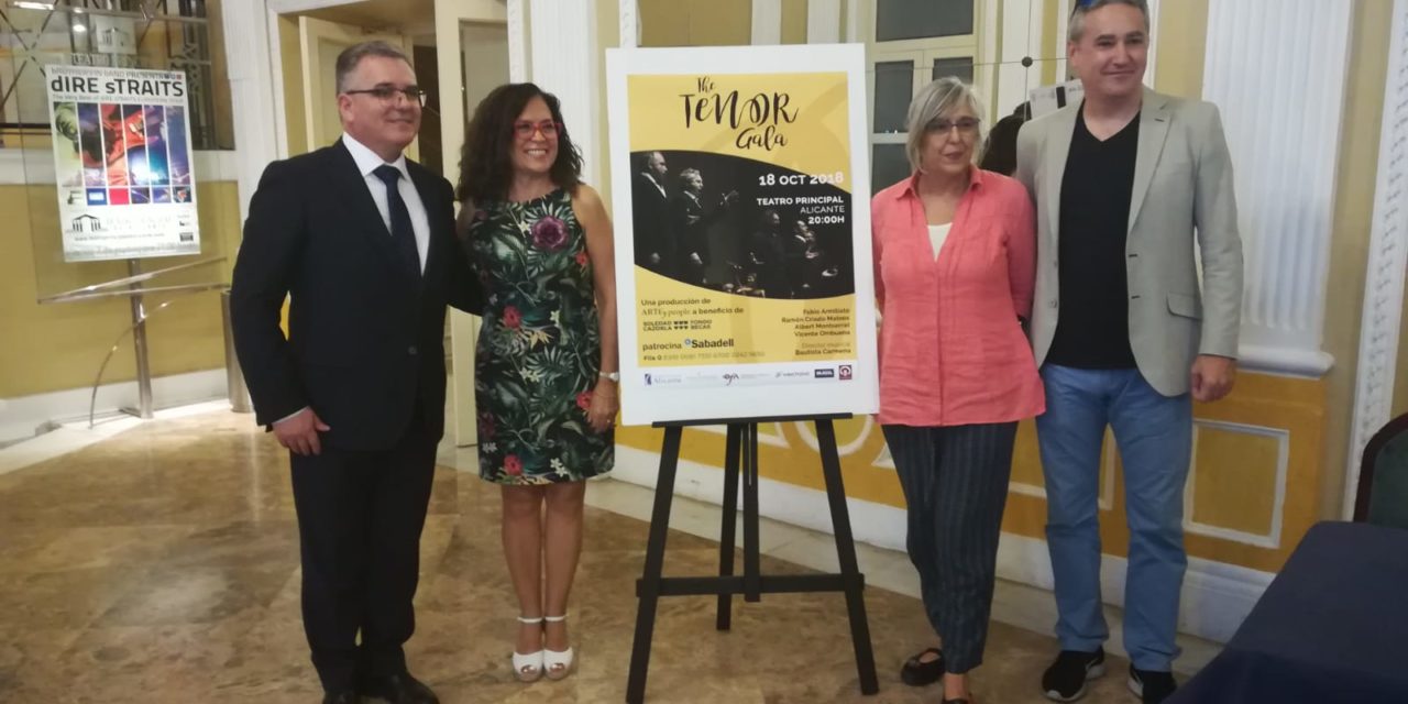 El Banc Sabadell patrocina, amb la col·laboració de l’Ajuntament d’Alacant, «The Tenor Gal·la» a benefici del Fons de Beques Soledad Cazorla Prieto