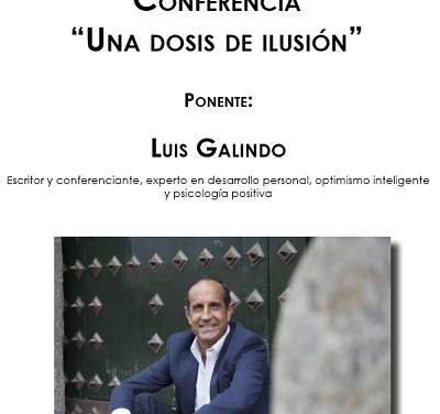 La Sede Universitaria y el Ayuntamiento de Torrevieja ofrecen la conferencia «Una dosis de ilusión», a cargo del escritor Luis Galindo