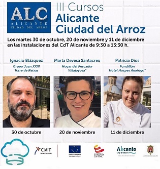 ”Alacant ciutat de l’arròs” vol convertir a cuiners i xefs en autèntiques autoritats en els plats amb aquest producte