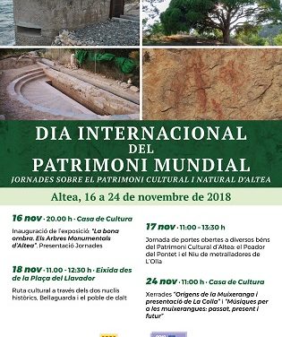 Altea celebra el Día Internacional del Patrimonio Mundial