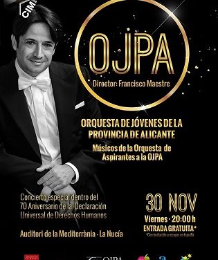 Concierto de la Orquesta de Jóvenes de la Provincia de Alicante –OJPA- en el Auditori de la Mediterrània