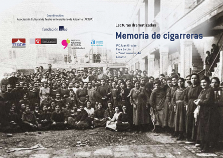 El libro Memoria de cigarreras saca a la luz el trabajo realizado en el taller de lectura dramatizada del Juan Gil-Albert