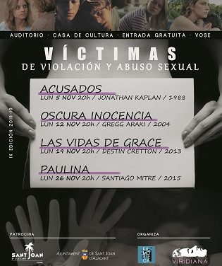 Filmoteca Sant Joan d´Alacant programa un ciclo dedicado a las víctimas de violación y abuso sexual