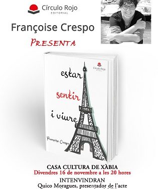 Françoise Crespo presenta este viernes en Xàbia su poemario «Estar, sentir i viure»