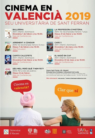 Cicle de cinema en valencià a la Seu Universitària Ciutat d’Alacant