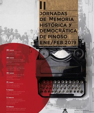 La semana próxima, Pinoso acogerá las II Jornadas de Memoria Histórica y Democrática