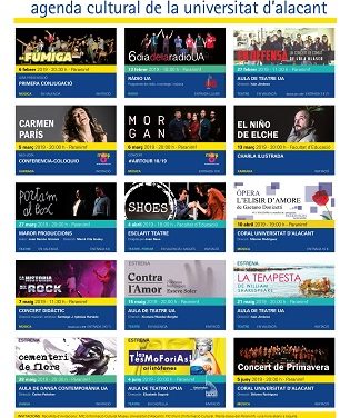 Carmen París, el Niño de Elche, Morgan y los estrenos de las Aulas de Cultura, en la nueva programación cultural de la Universidad de Alicante