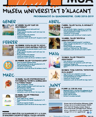 Vuelven los «Diumenges al MUA» con mayor número de propuestas