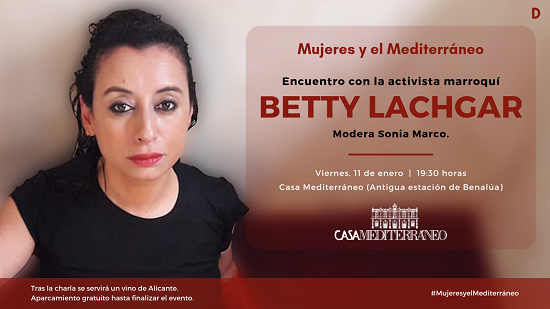 La activista marroquí Betty Lachgar, en Casa Mediterráneo
