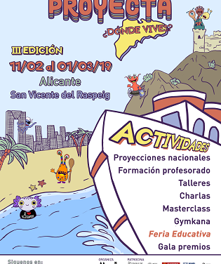 Los centros educativos protagonistas de la III Edición de Proyecta ¿dónde vives? en Alicante y San Vicente del