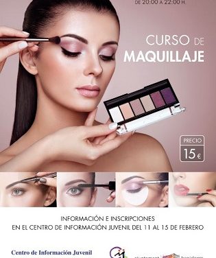 La Concejalía de Juventud de Benidorm ofrece un curso de maquillaje
