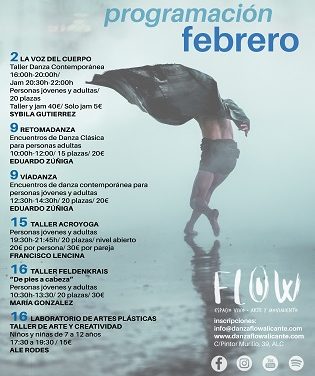 La danza y el arte son una buena alternativa para febrero en FLOW Espacio Vivo