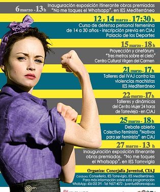 La Concejalía de Juventud de Torrevieja organiza el “MES DE LA MUJER JOVEN” con motivo del 8 de marzo