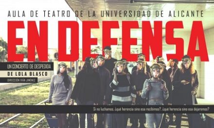 El Aula de Teatro de la UA representa su obra «En defensa. Un concierto de despedida» en el Paraninfo