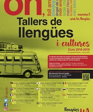 Abierto el plazo de matrícula de la VI edición de los Talleres de lenguas y culturas de la Universidad de Alicante