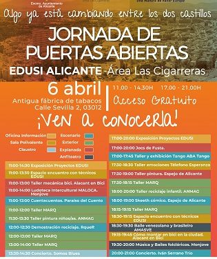 La Concejalía de Coordinación de Proyectos traslada la celebración de la Jornada de Puertas Abiertas EDUSI al 6 de abril por riesgo de lluvias