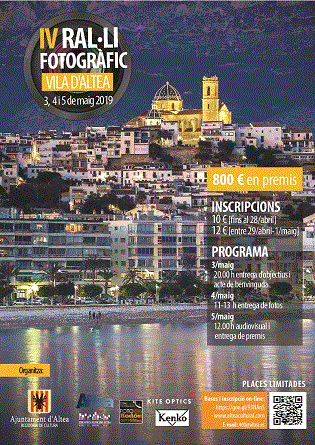 Cultura d’Altea organitza per a aquesta primavera diverses activitats fotogràfiques