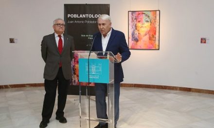 Una treintena de obras repasa la trayectoria del artista Juan Antonio Poblador en la nueva muestra del Palacio Provincial