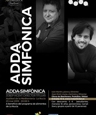 Concierto de la orquesta ADDA Simfònica mañana sábado en el Auditori de la Mediterrània de La Nucia