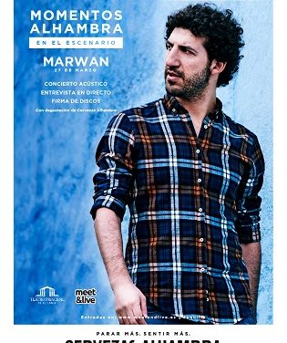 Cerveses Alhambra porta la música de Marwan al cicle “Momentos Alhambra en el Escenario”
