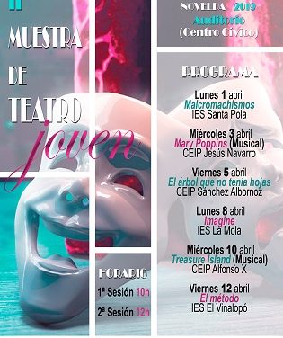 Educació presenta la segona edició de la Mostra de Teatre Jove de Novelda