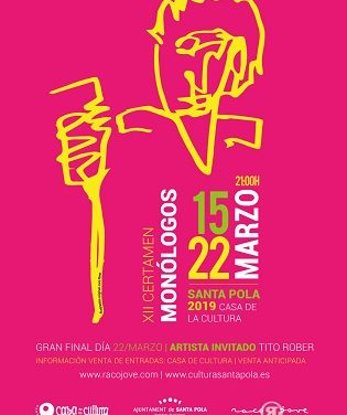 El 15 de marzo Santa Pola se llena de humor, música y entretenimiento: vuelve el Certamen Nacional de Monólogos