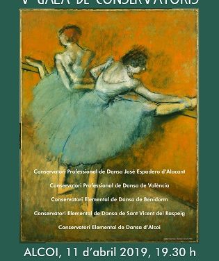 El Teatre Calderón d’Alcoi acollirà la V Gala de Conservatoris