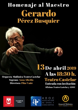 El músico eldense Gerardo Pérez Busquier recibirá un homenaje en el Teatro Castelar