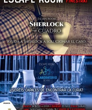 La Concejalía de Juventud de Finestrat organiza una “Escape Room” para el domingo 5 de mayo