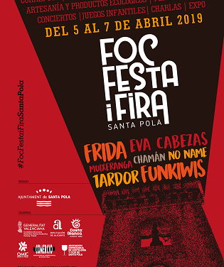 El FOC, FESTA I FIRA TORNA a Santa Pola per a omplir la Glorieta de música, espectacles i activitats