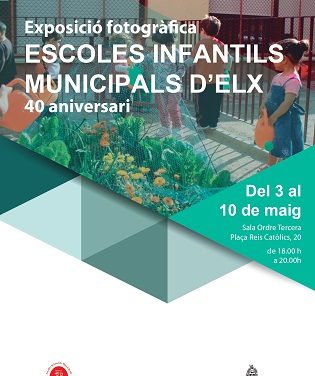 Les Escoles Infantils Municipals celebren les seues quatre dècades d’existència amb una exposició fotogràfica i una festa per a tota la família