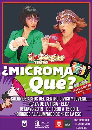 Els estudiants d’Elda reflexionaran sobre la discriminació cap a les dones a través de l’obra de teatre ‘Micromaqué?’
