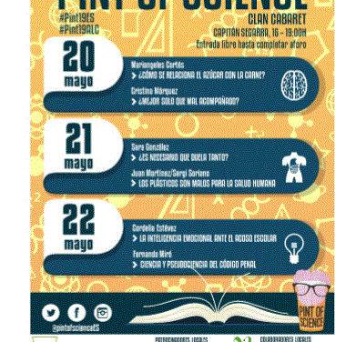 El festival de divulgació científica Pint of Science 2019 celebra el seu 5é aniversari en 73 ciutats d’Espanya els dies 20, 21 i 22 de maig