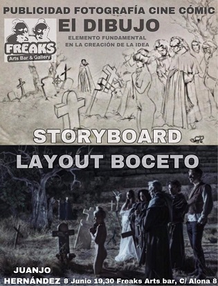Taller  Storyboard/Layout Project  con  el artista Juanjo Hernández en Freaks Arts