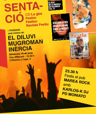 La Universitat d’Alacant promociona la música en valencià amb la presentació del CD ‘La Gira’, el concert Fesfoc de Fogueres i la revista de festivals d’estiu ‘Festiu’