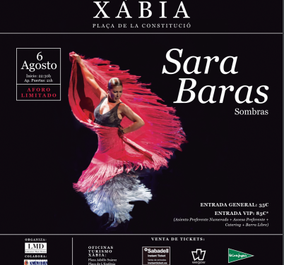 Sara Baras per primera vegada a Xàbia