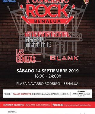 El primer Concierto “Benalúa Rock” llega el 14 de septiembre de la mano de la Asociación de Comerciantes del barrio