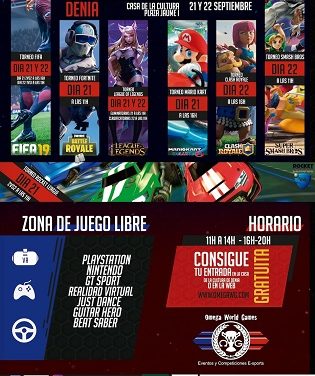 Dénia celebrarà una Gaming Experience el 21 i 22 de setembre en la Casa de la Cultura