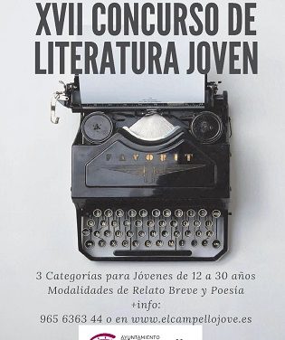 Ampliació del termini de presentació de treballs en el XVII Concurs de Literatura Jove del Campello