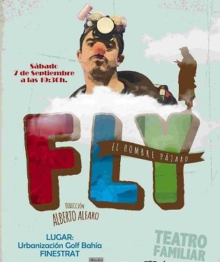 Finestrat lleva la “Cultura a la Fresca” a las urbanizaciones con la obra de teatro “Fly. El Hombre Pájaro” que se representará en Golf Bahía