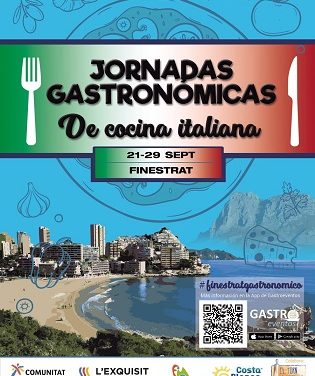 Finestrat celebra del 21 al 29 de setembre unes Jornades Gastronòmiques dedicades a la Cuina Italiana