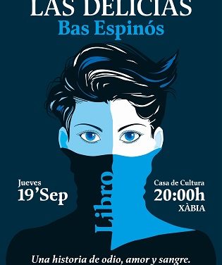 Enrique Bas Espinós presenta este jueves en Xàbia su nueva novela “Las Delicias”