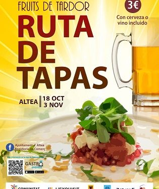 Arranca la Ruta de la Tapa Fruits de Tardor a Altea