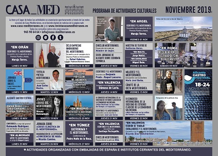 La crisi climàtica i els paisatges illencs del Mare Nostrum ingredients de la programació de novembre a Casa Mediterráneo
