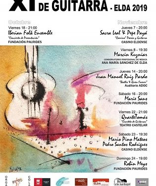 Les Jornades Internacionals de Guitarra reuneixen a Elda a alguns dels millors intèrprets del panorama internacional