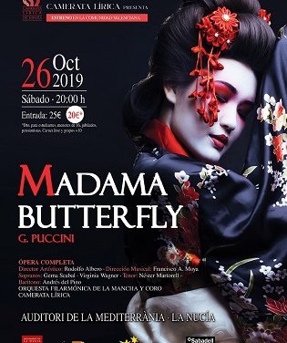 Madama Butterfly, de Giacomo Puccini en el Auditori de la Mediterrània de La Nucia